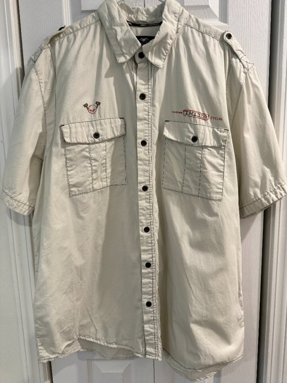 Harley-Davidson MotorClothes Men’s 2XL Short Sleeve Button Up Shirt